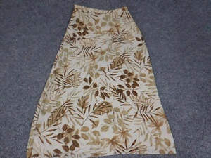 Laura Scott Womens Skirt PS Petites Beige Floral maxi stretch - Picture 1 of 10