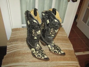 Corral C2116 Lizard Inlay Leather Western Cowboy Cowgirl Boots Women's 7 M - Picture 1 of 11