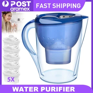 3.5L XL Water Filter Jug + Filter Refill Replacement Cartridges Refills AU - Picture 1 of 11