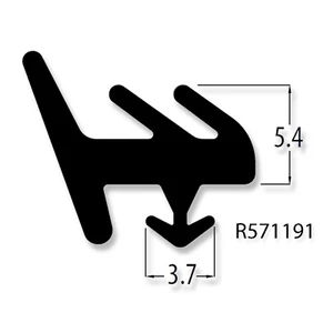 BLACK E GLAZING GASKET FOR UPVC WINDOW DOOR RUBBER SEAL R571191E - Picture 1 of 1