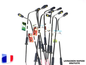 MODÉLISME LOT 5/10 Lampadaires Ville Pub HO 110mm à LED 12V + R 510Ω JOUEF ROCO - Foto 1 di 5