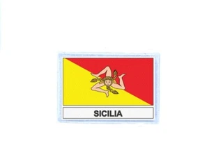 Aufnäher patches gedruckt Flaggen flagge fahne sizilien sicilia - Picture 1 of 1