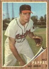 1962 Topps Baltimore Orioles Baseball Card #75 Milt Pappas - EX