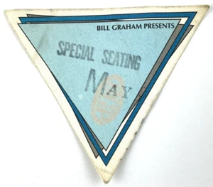 1990's Special Seating Cloth PASS Bill Graham Presents Reno Nevada Sticker Patch - Picture 1 of 4