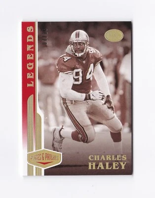 2020 Panini Plates and Patches Red #119 Charles Haley LEG /10 49ers - Image 1 of 2