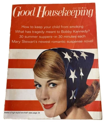 Good Housekeeping Magazine July, 1964 Bobby Kennedy Recipes Retro Print Ads - Image 1 of 4