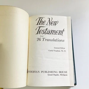 Das Neue Testament aus 26 Übersetzungen Curtis Vaughan Hardcover Buch 1967 - Bild 1 von 22