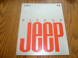 1981 Jeep Pick Up Sales Brochure - Vintage Original  - Picture 1 of 7