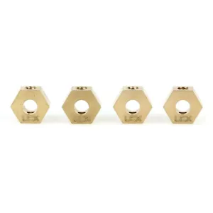 LCX Brass Hex Wheel Hex Adapter Set 4.7g/PCS Upgrades Parts for Axial RBX10 AXP8 - Picture 1 of 5