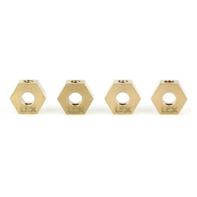 LCX Brass Hex Wheel Hex Adapter Set 4.7g/PCS Upgrades Parts for Axial RBX10 AXP8 - Image 1 of 4