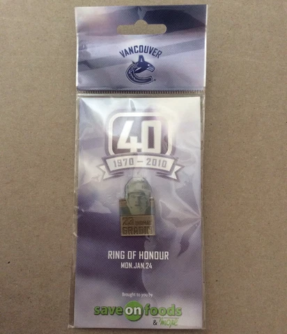 NHL Vancouver Canucks Ring Of Honour Thomas Gradin #23 Ice Hockey Pin Badge Cover