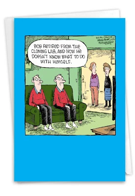 1 Tarjeta de Retiro Divertida con Sobre - Laboratorio de Clonación C6362RTG-US Foto 1 de 4