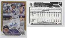 2023 Topps Chrome Gold Wave Refractor /50 Ezequiel Tovar #RA-ET Rookie Auto RC