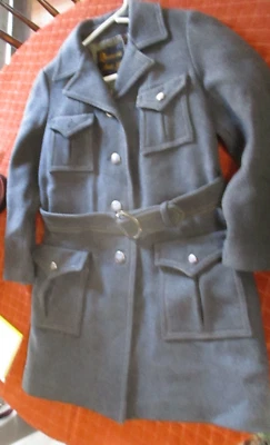Arthur Jay Rovercoat Women's Belted Trench 100% Wool Coat Gray Vintage - Size M - Image 1 of 4
