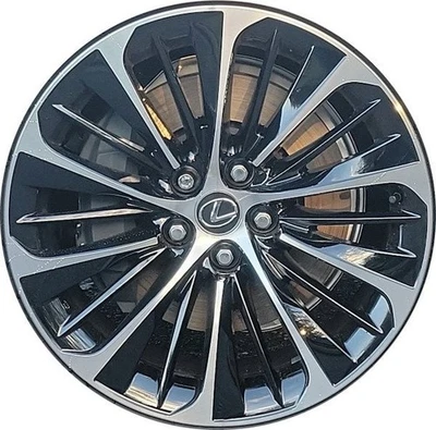 20" Lexus LS500 Wheel Rim Factory OEM 74370 2018-2024 Machined Black - Image 1 of 2