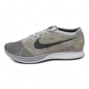 Nike Flyknit Racer "Pure Platinum" Summer Gym Running Trainers | 862713 002 - Picture 1 of 8
