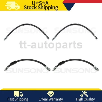 Sunsong Front Rear Brake Line Hose Fits 2010 2011 2012 Mercedes-Benz E63 AMG - Image 1 of 4