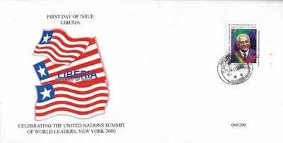 Liberia 1999 Rare FDC Bolivia President Hugo Banzer Suarez MNH - Image 1 of 2