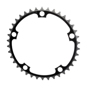 ORIGIN8 Alloy Non-Ramped130mm 5-bolt 39T Non Ramped Black/Silver Chainring - Picture 1 of 1