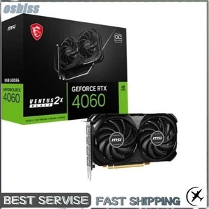 VENTUS 2X OC 8GB GDDR6 Graphics Card For MSI NVIDIA GeForce RTX 4060 - Picture 1 of 5