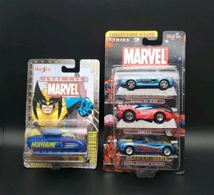 Marvel Collection 3 Diecast Cars Maisto Series 2 #1 Of 8 Spider-Man, Wolverine  - Picture 1 of 9