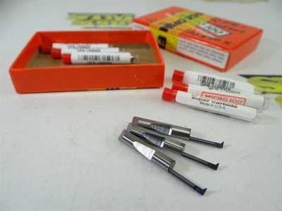 6 NEW MICRO100 SOLID CARBIDE +ALTIN QUICK CHANGE PROFILING TOOLS .1240" MIN BORE - Image 1 of 4