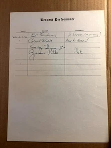 Oscar Levant Zasu Pitts Very Rare Autographed Page '45 Radio +Cornell Wilde + - Picture 1 of 6