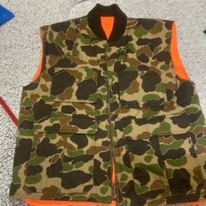 Birch Creek Outfitters Camouflage PufferVest Reversible Hunters Orange - Picture 1 of 19