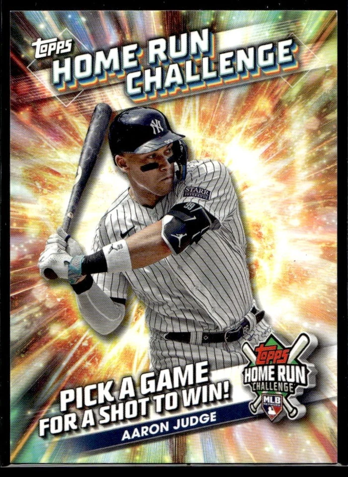 2024 Topps Series 1 Home Run Challenge Code Aaron Judge New York Yankees #HRC-17 - Image 1 of 2