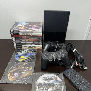 Sony PlayStation 2 Slim, SCPH-90001, 12 Games And More Works! Final Fantasy - Imagen 1 de 20