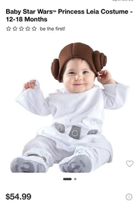 Star Wars Princess Leia Halloween Costume Baby Girl 12-18 Months One Piece - Picture 1 of 5