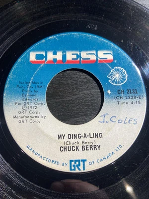 Chuck Berry – My Ding-A-Ling, Canada  7” 45rpm record - Image 1 of 2