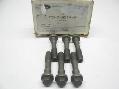 (6) NEW OEM Ford F3HZ-6214-A Connecting Rod Bolt 1993-1998 FD1060 DIESEL 160 HP - Image 1 of 3