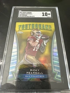 2024 Topps Chrome - Youthquake Ricky Pearsall #Y-19 rifrattore giallo /75 (RC) - Foto 1 di 2