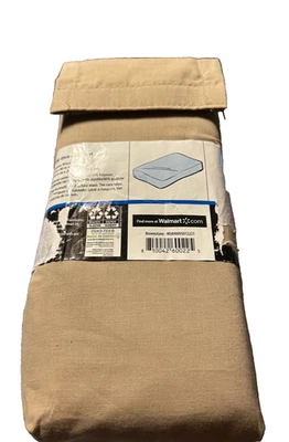 Sábana bajera Mainstays 300 hilos, Queen, Brownstone Foto 1 de 4