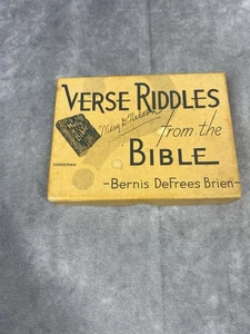 Vintage 1938 Verse und Rätsel aus dem Bibelspiel Rev B De Frees Brien  - Bild 1 von 6