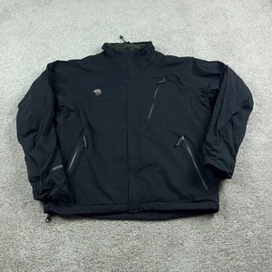Mountain Hardwear Jacket Mens Large Black Conduit Softshell Fleece Lined Outdoor - Picture 1 of 12