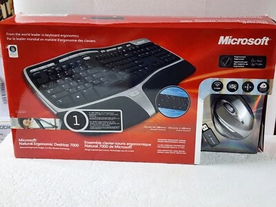 Microsoft Natural Wireless Ergonomic Keyboard 7000 - FRENCH VERSION  - Image 1 of 4