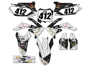 2010-2013 CRF 250 R RACE SERIES White Senge Graphics Kit Compatible with Honda - Picture 1 of 10