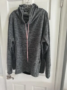 LUKKA Gr. 2XL Känguru Sport Fitness Yoga Pullover Hoodie grau rosa Wandern - Bild 1 von 7
