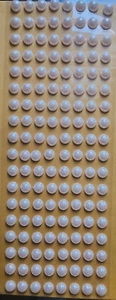 CraftbuddyUS 144pcs 10mm CREAM Round Pearl Self Adhesive Gems, DIY - Picture 1 of 2