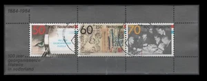 Netherlands B606a Souvenir Sheet of 3 Centennial of organized Philately (1 USED - Picture 1 of 1