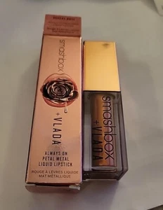 Smashbox + Vlada Always On Petal Metal Lipstick Desert Rose Limited Edition BNIB - Picture 1 of 11
