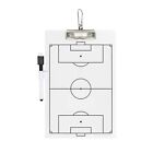 Sleek Design Soccer Coaches Clipboard with Full Court and Half Court Layout