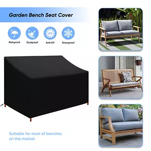 3 Seater Heavy Duty Garden Bench Seat Sofa Cover Furniture Protector Waterproof - Picture 1 of 13