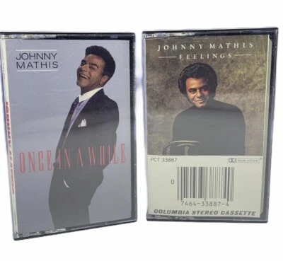 Cassette tape mix lot 2 vtg set music song Johnny Mathis once in awhile feelings - Image 1 of 3