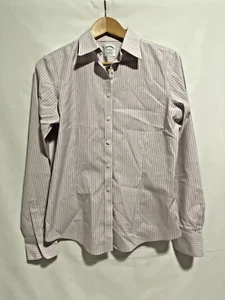 Brooks Brothers Women Striped Long Sleeve Button-Up Shirt Size 6 EST 1818 - Picture 1 of 6