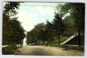 5th Avenue looking West Ottumwa Iowa Postcard C334 - Picture 1 of 2