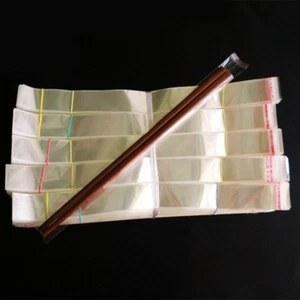 Self Adhesive Peel and Seal Plastic Bag OPP Clear Display Cellophane Long Module - Picture 1 of 1