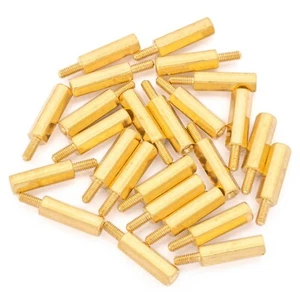 25pcs 15mm M2.5 Male Female Brass Hex Standoff Spacer Screw Separator Stand Off - Afbeelding 1 van 3